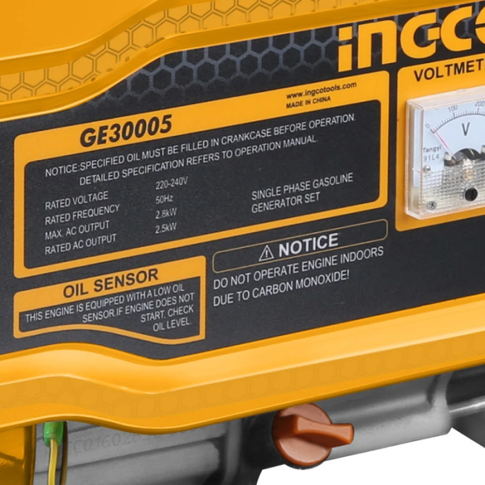 موتور برق بنزینی اینکو مدل INGCO-GE30005 مدل 12 امپر 2800 وات - Image 4