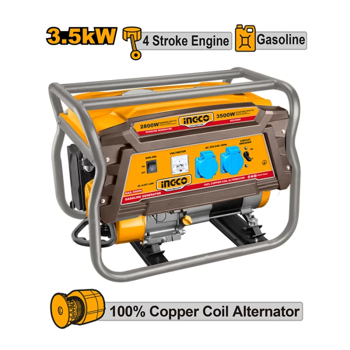 موتور برق بنزینی 3.5 کیلو وات اینکو مدل GE35006 - Image 1